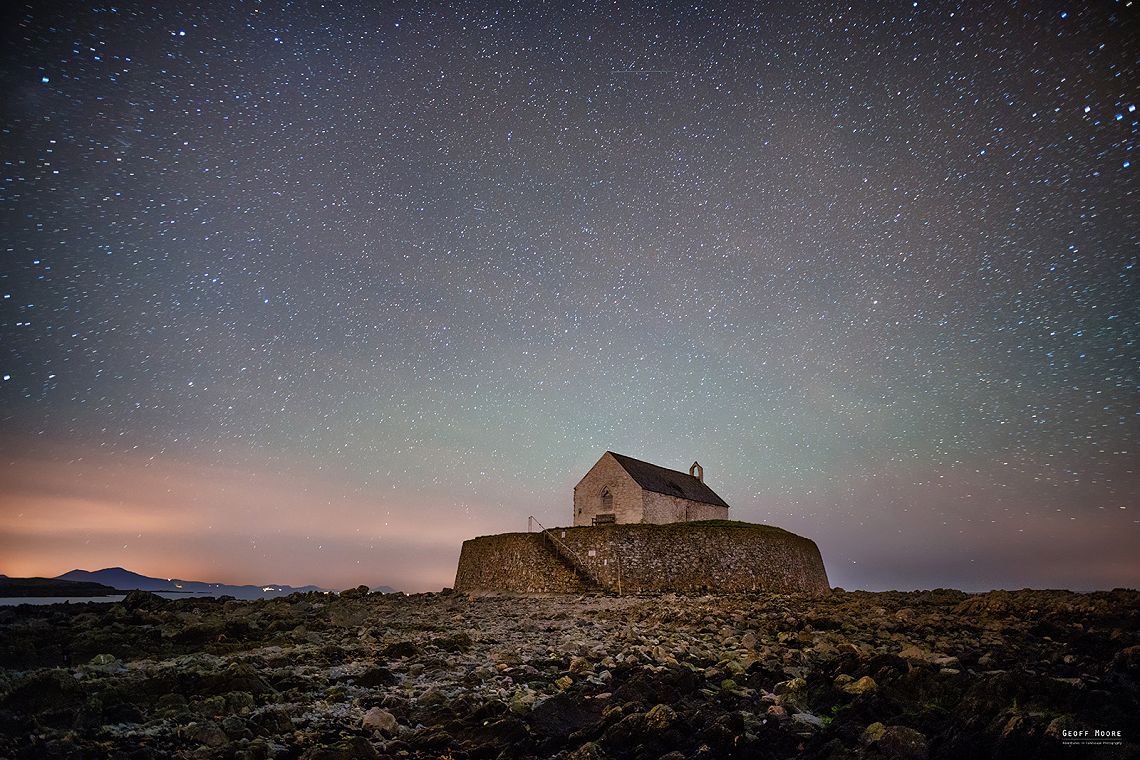 A Rocky Church & A Minty Night Sky