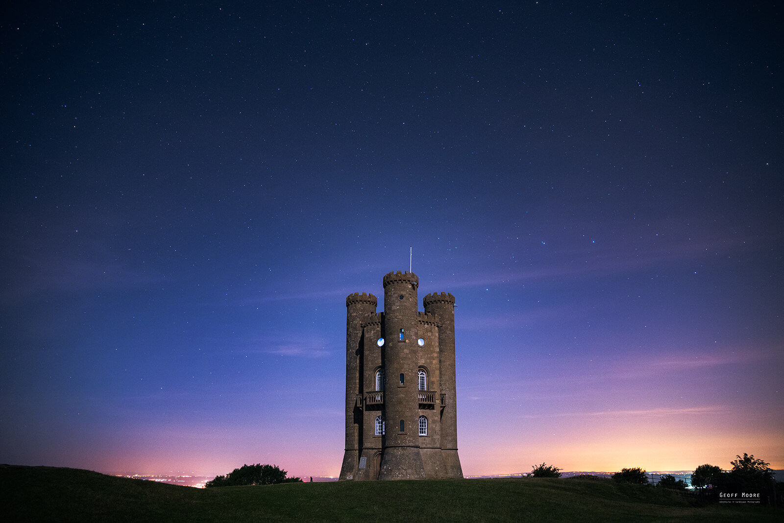 Broadway Tower at Night