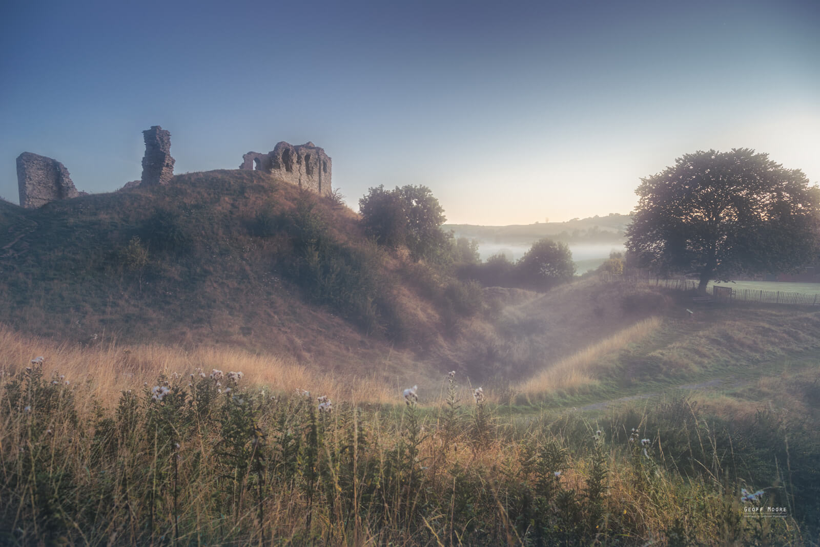 Clun Castle Morning