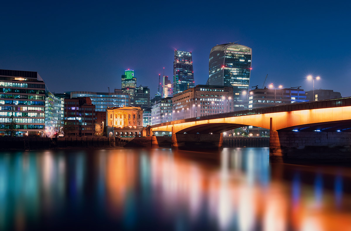 City of London at Night.
